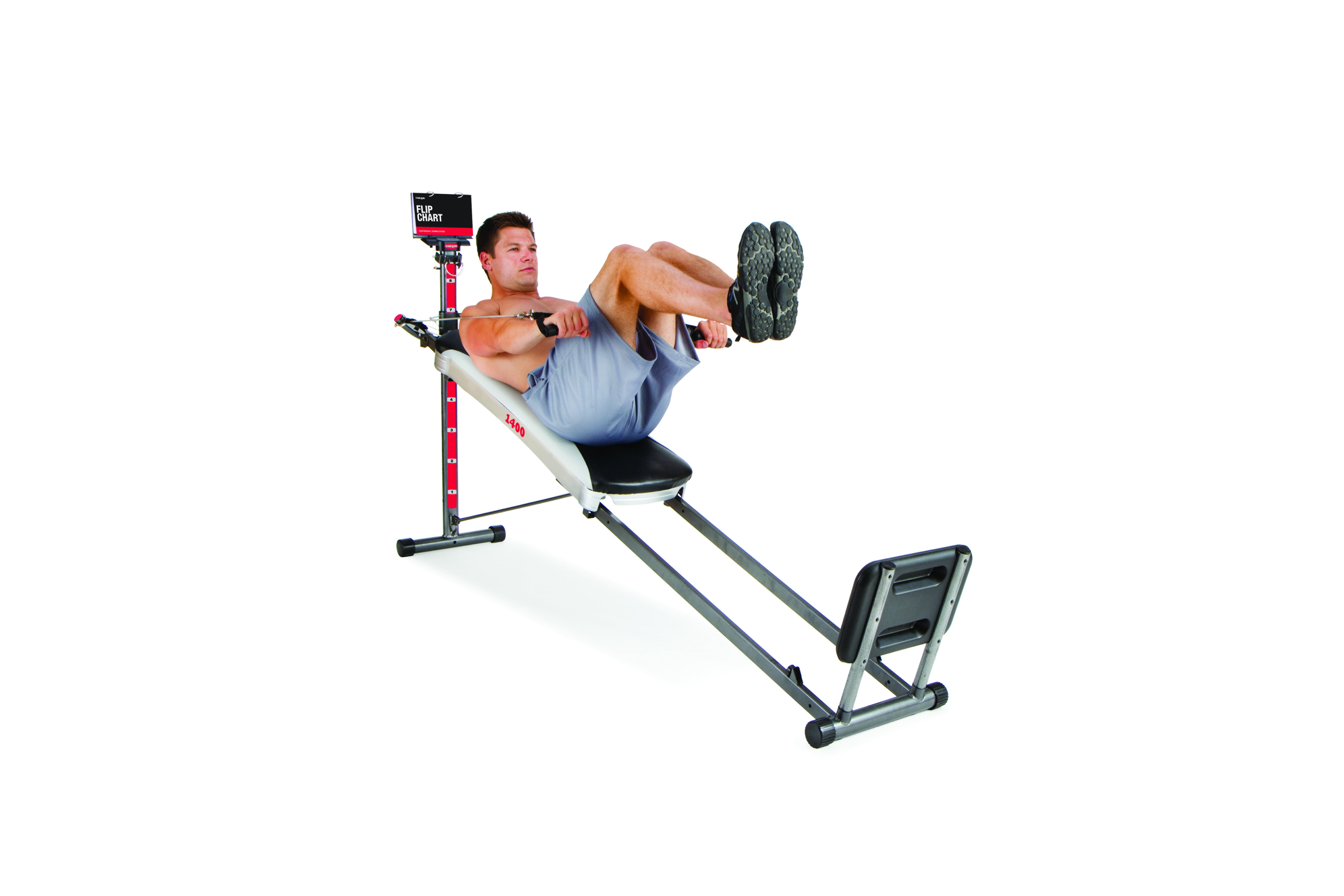 Total Gym 1400 w/ Workout DVD Full Body Resistance Legs ...