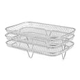 thumbnail image 2 of TidBay Universal Air Fryer Rack Rustproof Dishwasher Safe Stackable Three Layer Air Fryer Rack Stainless Steel Dehydrator Rack, 2 of 8