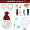 thumbnail image 2 of Dalrosia 6 Set DIY Macrame Christmas Gnomes Santa Claus Kit DIY Macrame Santa Claus for Christmas Tree Decor Christmas Tree Hanging Gnomes Santa Elf Instructions Included Holiday Decor, 2 of 5