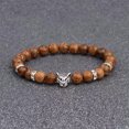 thumbnail image 4 of HOOUN Fashion Men's 8MM Multilayer Wooden Beaded Elasticity Charm Women's Bracelets-75, 4 of 4