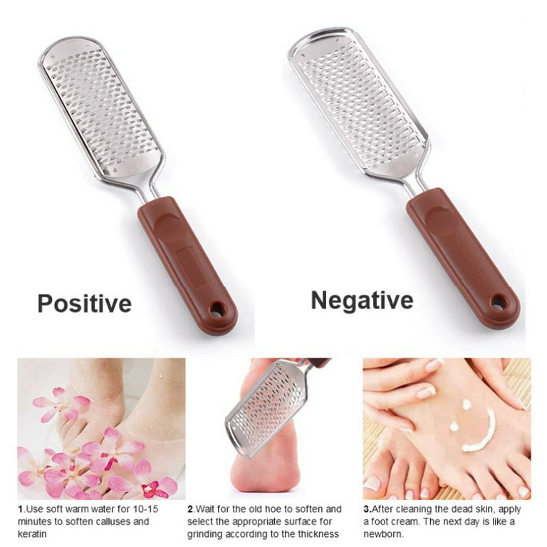[2 Pack] Colossal Foot Scrubber for Shower and Dead Skin, Foot File  Scraper, Callus Remover, Pedicure Tools, Rasp - Can be Used on Both Wet and  Dry