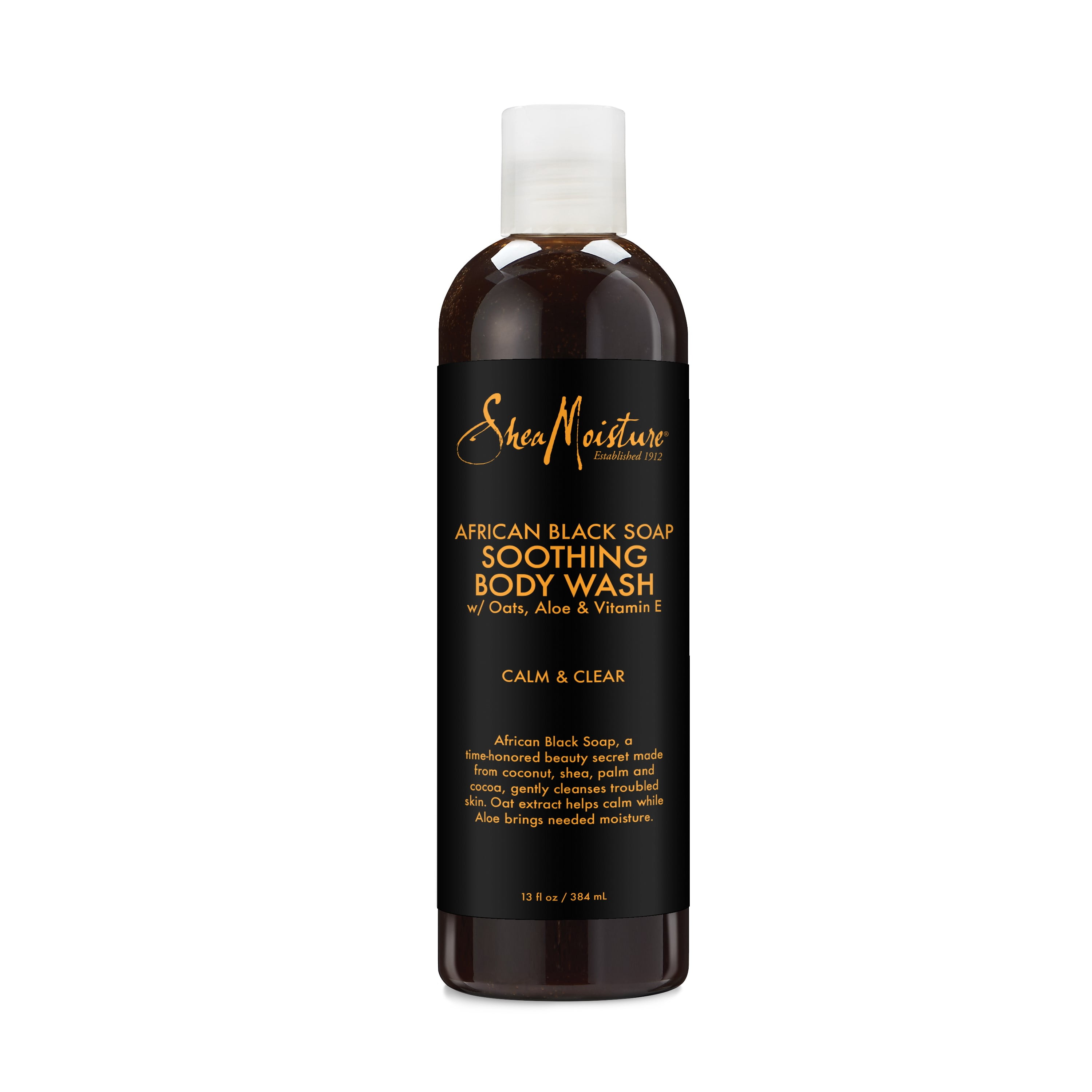 SheaMoisture African Black Soap Body Wash, 13 oz