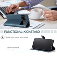 thumbnail image 3 of Google Pixel 7 Étui 5G, Portefeuille en Cuir Pu Couverture Rabattable Porte-Cartes Support Magnétique, 3 of 5