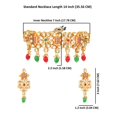 thumbnail image 2 of Efulgenz Indian Jewelry Choker Kundan Crystal Choker Necklace Dangle Earrings Bridal Jewelry Set for Women, Multicolor, 2 of 5