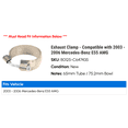 thumbnail image 2 of Exhaust Clamp - Compatible with 2003 - 2006 Mercedes-Benz E55 AMG 2004 2005, 2 of 2