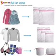 thumbnail image 5 of Spencer 3Pcs/Set Mesh Laundry Bags with Zip Lock Travel Storage Organizer Clothing Washing Bags for Laundry, Blouse, Bra, Hosiery, Stocking, Underwear, Lingerie, 5 of 8
