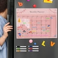 thumbnail image 4 of Dujiujun Transparent Acrylic Weekly Planner Magnetic Stickers Re-writable Smooth Writing Message Board for Organization, 4 of 8