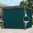 thumbnail image 1 of Cortinas de exterior, fáciles de usar, impermeables, para patio, 150 x 96 cm, color verde azulado, 1 of 8