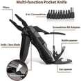 thumbnail image 2 of Cuchillo multifunción 5 en 1, cuchillo plegable con alicate multifunción de bolsillo con abrelatas, destornillador para actividades al aire libre, camping, senderismo (a prueba de fallos y, 2 of 5