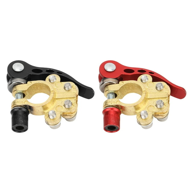 Battery Terminals, General Top Post Connector 2Pcs With Wrench For Car For Vehicle For Truck