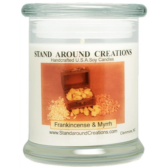 FRANKINCENSE & MYRRH STATUS 12-OZ. ALL NATURAL SOY CANDLE