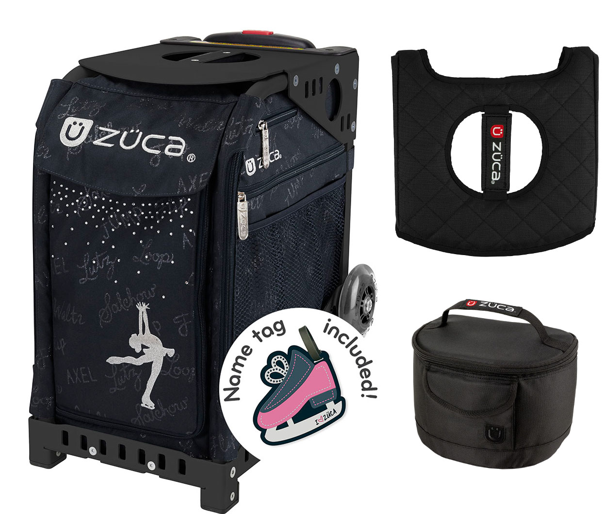 Zuca Zuca Sport Bag Ice Queen With Gift Lunchbox And Seat Cover Black Frame Walmart Com Walmart Com