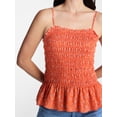 thumbnail image 5 of Time and Tru Women's Smocked Tank Top, Sizes XS-XXXL, 5 of 6