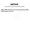 thumbnail image 2 of Transit Auto Front Disc Brake Rotors and Ceramic Pads Kit for Car Honda Civic K8A-107085, 2 of 11