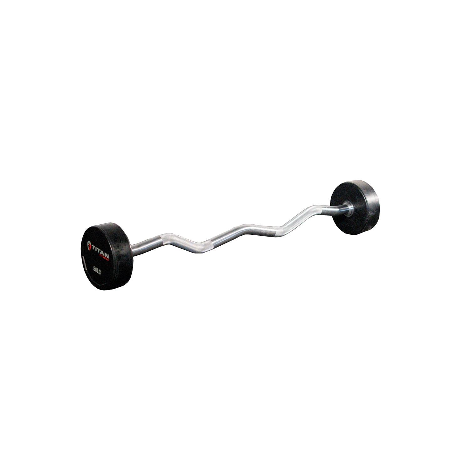 Titan 47" Barbell Weight Bar Standard Ez Curl Bar Home Gym Fitness Exercise Lift 