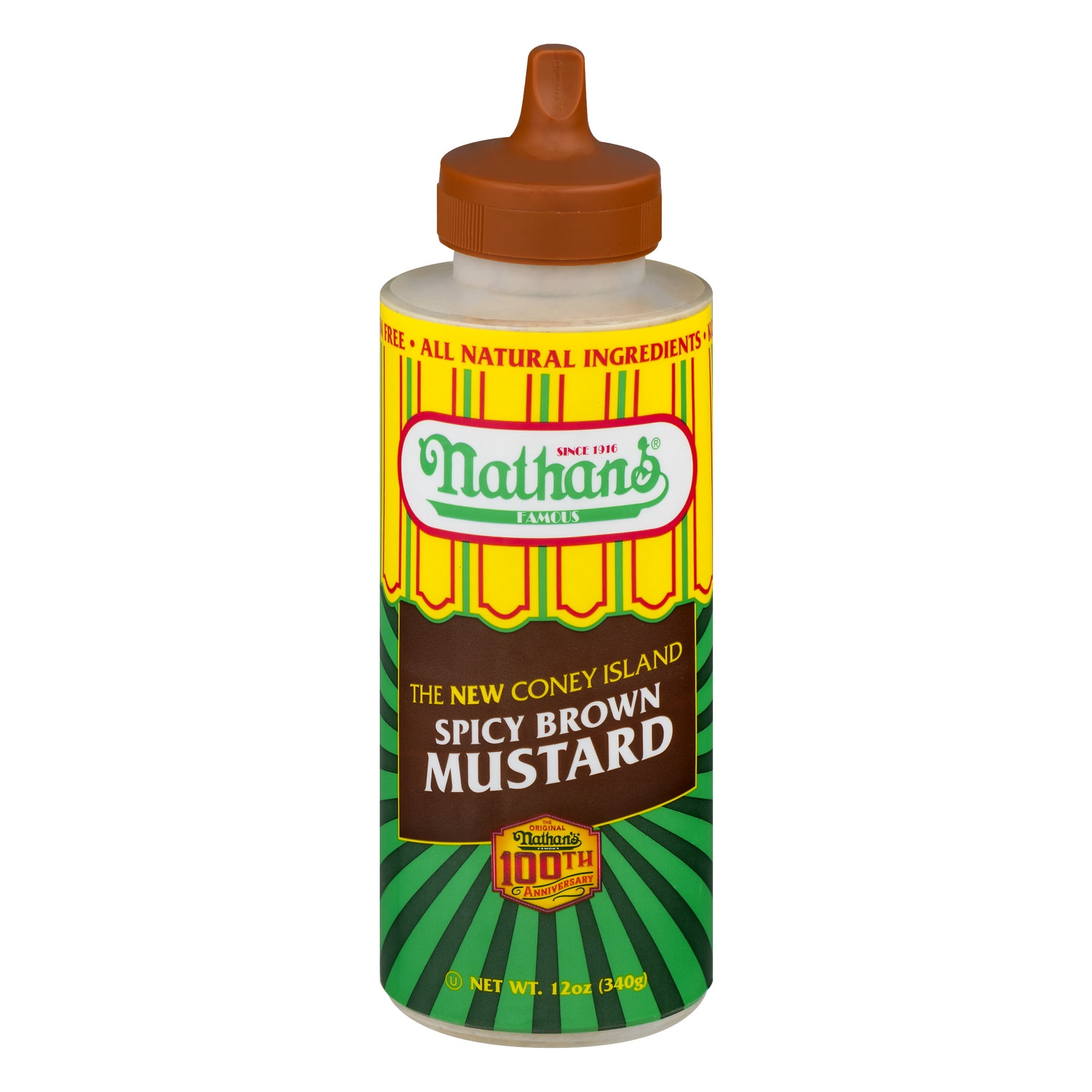 Nathan's Spicy Brown Mustard, 12.0 OZ