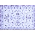 thumbnail image 1 of Ahgly Company Machine Washable Indoor Rectangle Oriental Blue Traditional Area Rugs, 2' x 3', 1 of 4