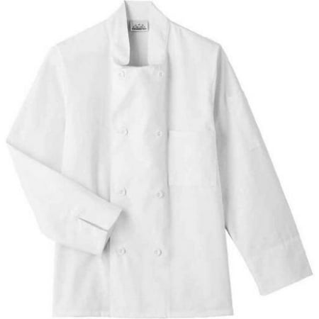 8 Button Chef Coat - Five Star 18000 Adult's 8 Button Chef Jacket White 5X-Large