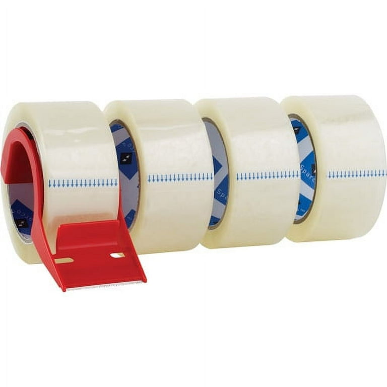 Sparco Heavy-duty Packaging Tape with Dispenser - 55 yd Length x 2 Sparco Heavy-duty Packaging Tape with Dispenser - 55 yd Length x 2