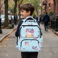 thumbnail image 6 of Pzuqiu Cute Axolotl Kids Backpack Large Capacity 17 Inch School Bags Soft Padded Breathable Straps Lightweight Bookbags with Side Pockets for Daily School Travel Age 8-18, 6 of 7