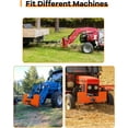 thumbnail image 6 of Ladcaser 3/8" Skid Steer Mount Plate with 2" Removable Trailer Hitch Receiver, Thick Skid Steer Plate Attachment, Universal Skid Loader Tractor Quick Attach Plate, 6 of 7