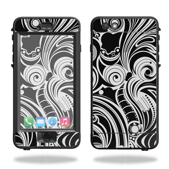 MightySkins LIFIP6PLNU-Black Vintage Skin for Lifeproof Nuud iPhone 6S Plus Case Wrap Cover Sticker - Black Vintage