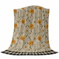 thumbnail image 6 of Spring Daisy Blanket Soft Cozy Warm Throw Blanket for Couch, Plush Fuzzy Flannel Fleece Blankets for Sofa, Country Vintage Yellow White Floral Leaf Plaid Bed Blankets Gifts for Men, 30"x40", 6 of 9