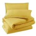 thumbnail image 5 of LammaLoe Duvet Cover Queen, Luxury Microfiber Bedding Sets with 2 Pillow Shams,Yellow, 5 of 11