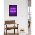thumbnail image 4 of HAUS AND HUES Purple Pictures Wall Decor - Wall Art for Bedroom Aesthetic Purple, Neon Posters, Teen Girl Posters for Bedroom UNFRAMED 12" x 16" (Girls Just Wanna Have Fun), 4 of 6