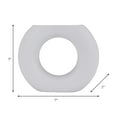 thumbnail image 4 of Donut Vase for Living Room Decor - Modern Ceramic Flower Vase for Home, Bedroom, Office, and Table Styling - Accent Display for Kitchen Counter, Console, and Mantel Decor - 5", White, 4 of 12