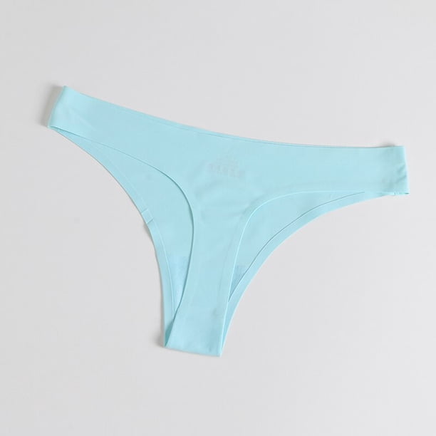 TrowBridge-bragas lisas y sencillas para mujer, Tanga Sexy sin costuras, ropa interior para chica, lencería amigable con la piel, ropa interior de satén de seda