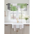 thumbnail image 2 of Valances for Windows Sage Green Rod Pocket Cafe Window Treatments Valance Curtains for Kitchen Bathroom Laundry Basement Windows 60"x18", 2 of 9