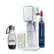 thumbnail image 1 of SodaStream - Fabricante de agua con gas ART | KIT DE INICIO | Sistema CQC CO2 | Incluye 1 cilindro de CO2, 1 botella de 32 y 1 de 16 onzas líquidas apta para lavavajillas, 1 gota de sabor burbujeante, 1 of 5