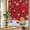 Red White, variant on Christmas Red Privacy Window Film, Decorative Stained Glass Window Film, Snowflake Xmas Weeping Ball Winter Resuable Rainbow Static Cling for Home Bathroom Living Room Glass Door 23.6"x59"
