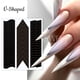 thumbnail image 5 of Línea de tira francesa para decoración de uñas, guías de punta de flecos, plantilla de pulverización oblicua ondulada, pegatinas, plantilla creativa, herramientas de manicura DIY, decoración, 5 of 7