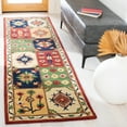 thumbnail image 3 of SAFAVIEH Heritage Cory Tribal Wool Area Rug, Green/Red, 5' x 8', 3 of 10
