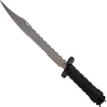 thumbnail image 5 of Snake Eye Tactical 16.5" Fixed Blade Survival Hunting Knife - 11.5" Half Serrated Sawback Stainless Steel Blade w/ Sheath & Sharpener, 5 of 6