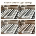 thumbnail image 7 of ODIKA Vintage Distressed Pinstripe Block Border Farmhouse Even Striped Flowing Dynamic Non-Slip Low Profile for Hallway, Study Room, Playroom, 7 of 7