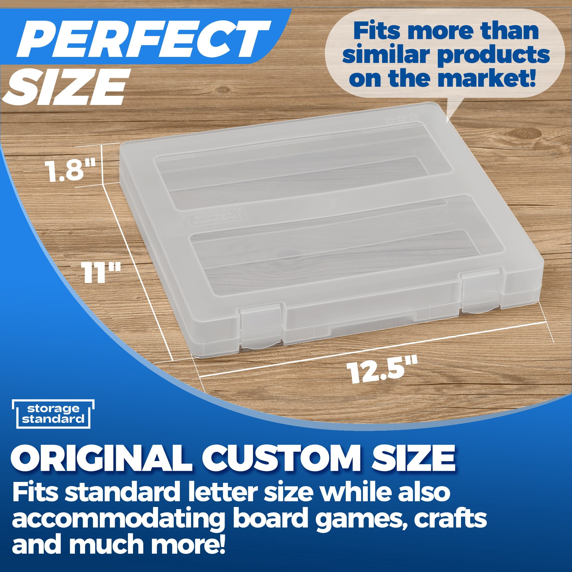 Storage Standard 4-Pack Stackable Craft & Document Organizers with Labels