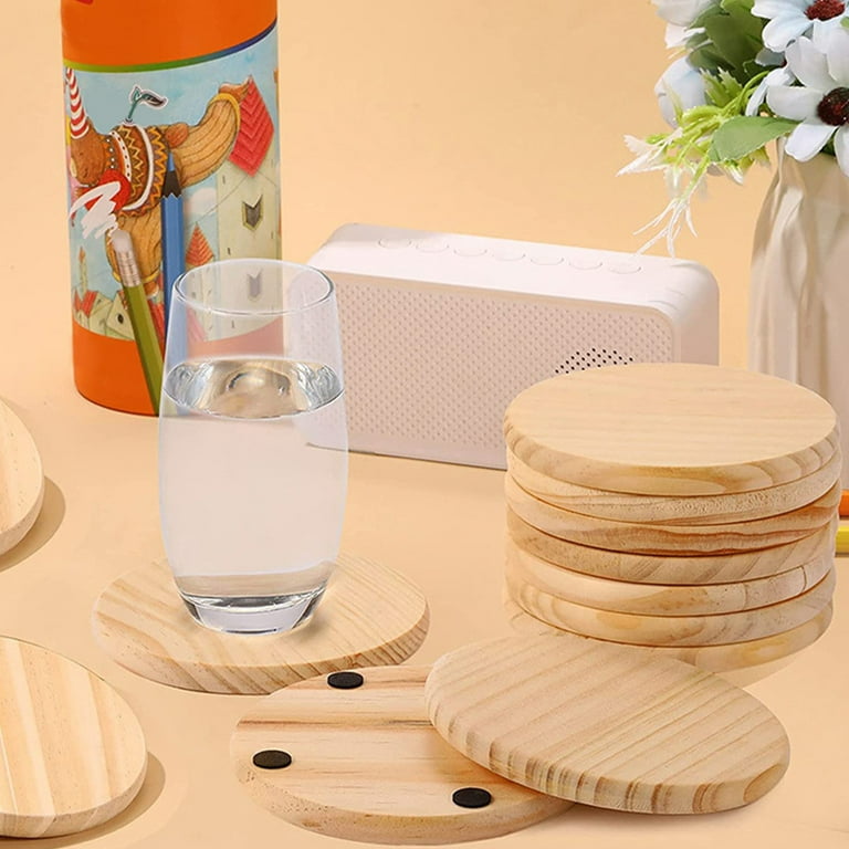 Drink Coasters, Wood Drink Coasters, Coasters Set, Tabletop Accessories. 