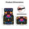 thumbnail image 5 of Zufioo Mexican Flower Traditional1 Print Car Floor Mats Four-piece Set, Car Interior Accessories - Corrosion-resistant, Non-Slip, Suitable for Cars, Trucks, Vans, 5 of 7