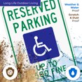 thumbnail image 4 of West Virginia Handicap Parking Sign, Reserved Parking Up to $500 Fine Sign, 24x36 Corrugated Plastic, 4 of 7