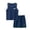 Navy, variant on Bpyeka Boys' Color Trim Mesh Quick Dry Two-Piece Set, Sleeveless Tank Top and Matching Shorts for Training and Casual Activities for Kids 2-11 Years