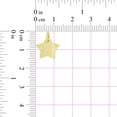 thumbnail image 4 of 14k Yellow Gold, Small Concave Polished Star Pendant Charm 13mm with 16" Dainty Neck Chain, 4 of 8