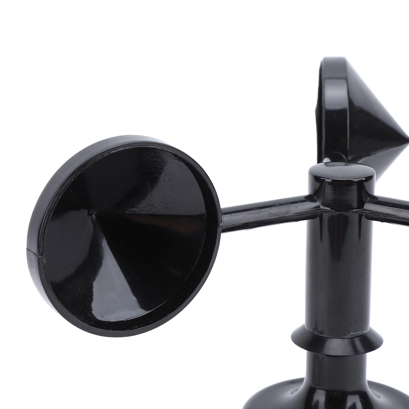 Nieyigj High Accuracy Wind Speed Monitoring Sensor, 3-Cup Anemometer DC 5V with RS485 Modbus for Weather Stations & Agriculture, Black (6.2 in / 15.8 cm)