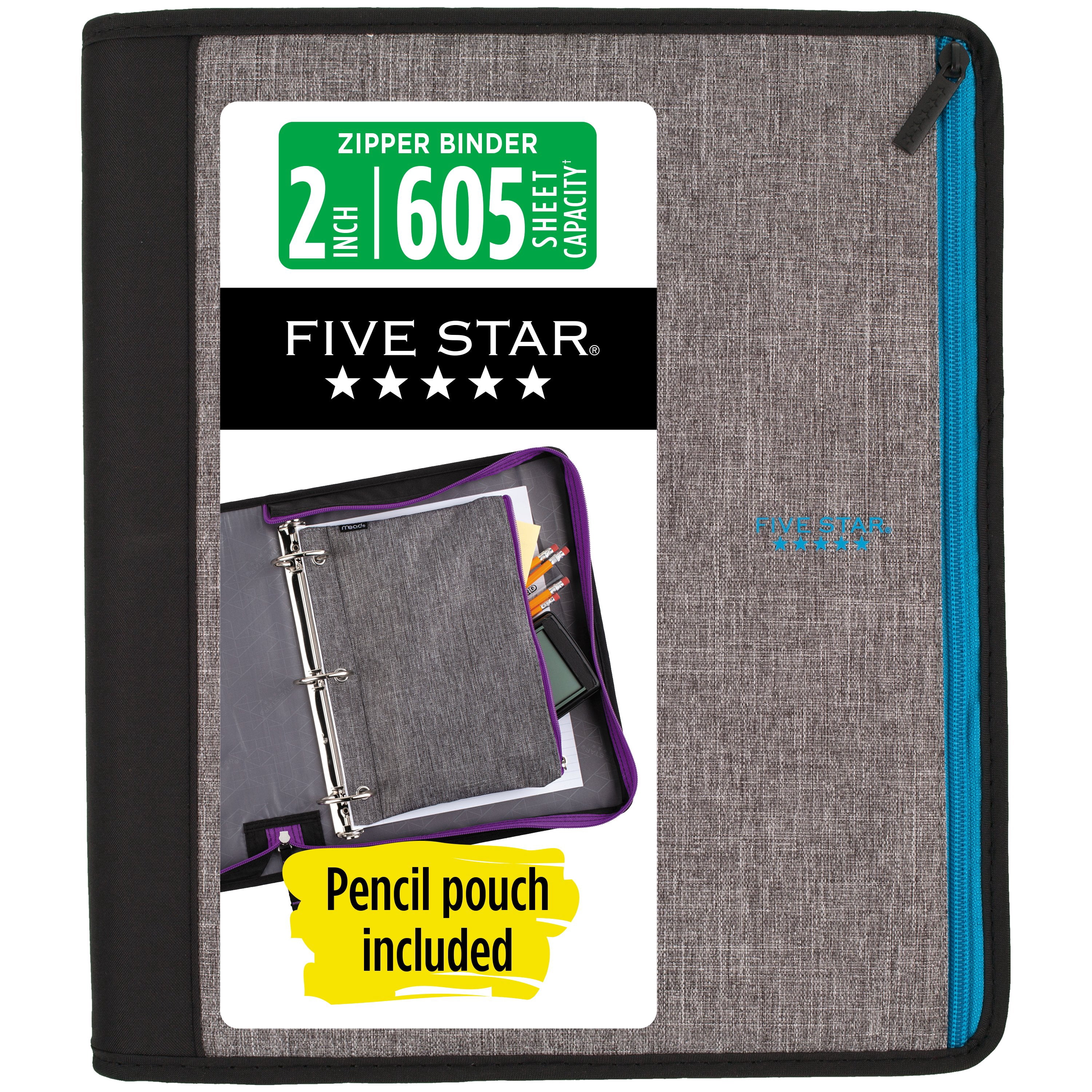 X　2冊セット FIVE STAR, Zipper Binder, 2