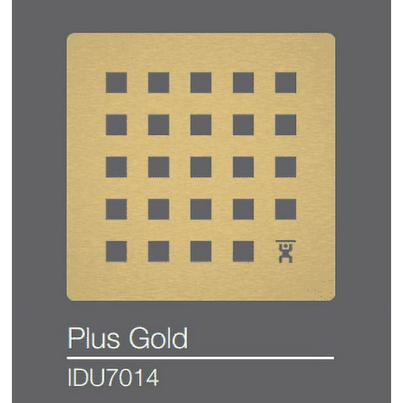 Evo Lite 4-1/2" Plus Gold Square Drain