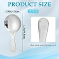 thumbnail image 2 of Topboutique 7 Pcs Stainless Steel Mini Spoons Short Handle Spoons Small Milk Powder Spoons Ice Cream Spoon Seasoning Spoon Round Spoons for Honey Coffee Tea Dessert,Silver 3.7 inch Long, 2 of 5