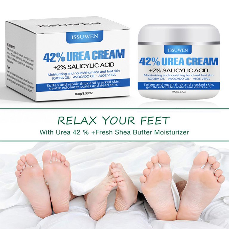 Foot Cream, Best Callus Remover for Dry Feet, Hands, Elbows, Knees, Cracked  Heel Repair Cream with Heel Socks, Urea Foot Cream Intensively Moisturizes