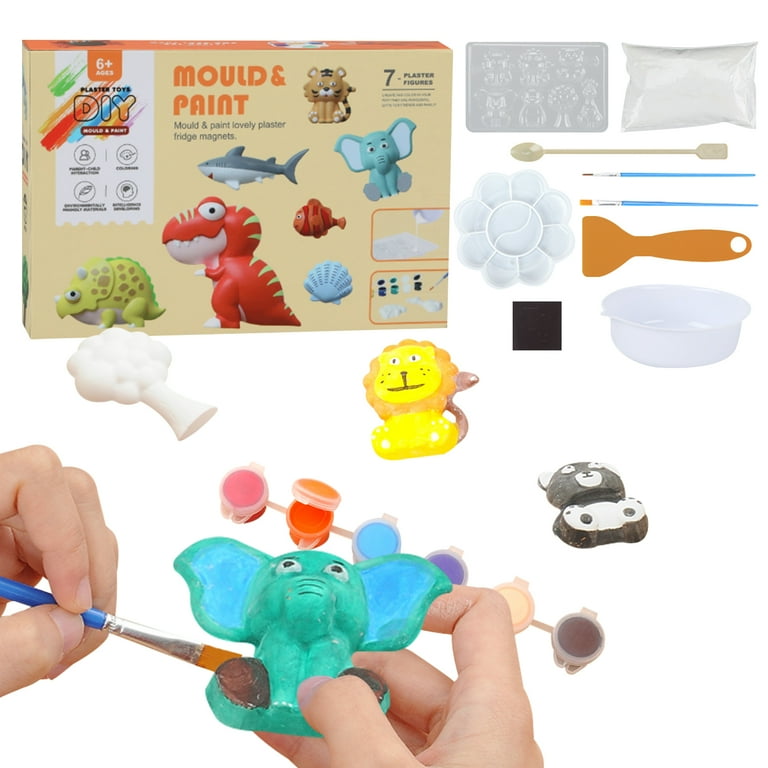 Kids Arts Crafts Set, Animal Toy Painting Kit, Jungle Animal Toys